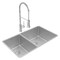 Elkay 18 Gauge SS 31-1/2" x 18-1/2" x 9" 40/60 Double Bowl Undermount Sink and Faucet Kit w/ Drain ECTRU32179LTFCC - alternate 6